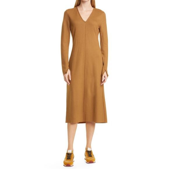 Rag and Bone Long Sleeve Wool Midi Dress Size Small New Retails $450 - Picture 5 of 7